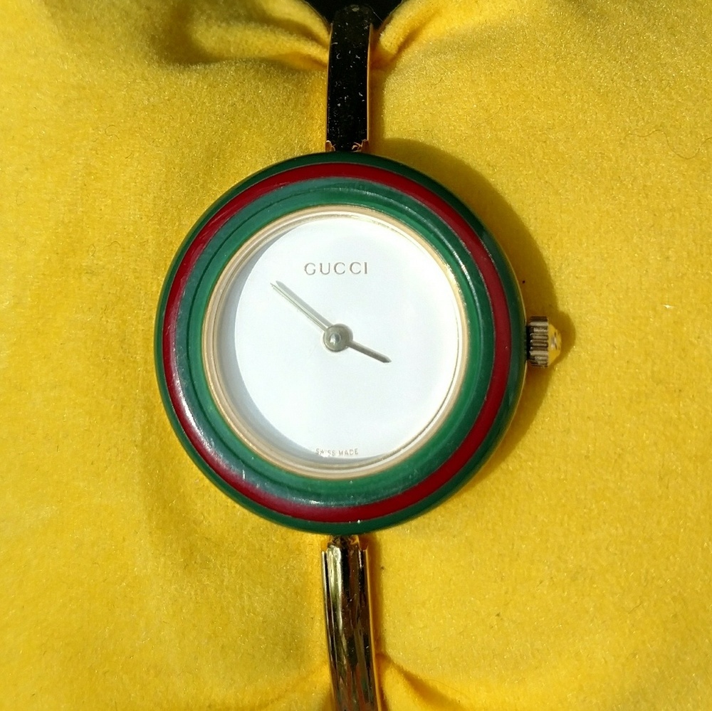Gucci Watch with 16 Interchangeable Bezels